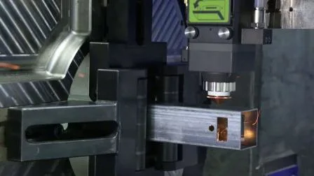 Équipement automatique de machine de découpe laser CNC de canal d'angle de tube de tuyau de la charge 3kw
