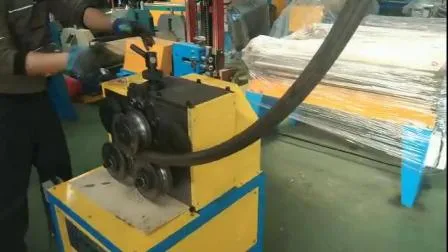Angle électrique sertissant la machine plate de rouleau de cintrage de tuyau de roulement en acier de canal de fer